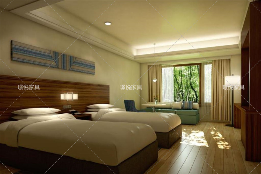 現(xiàn)代風(fēng)格酒店客房03