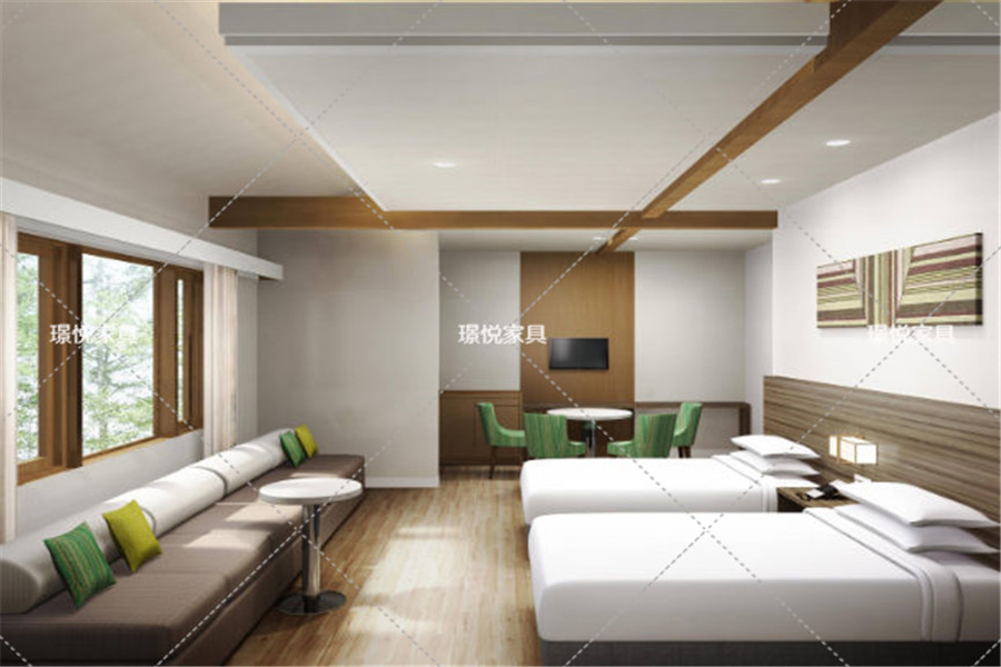 現(xiàn)代風(fēng)格酒店客房03