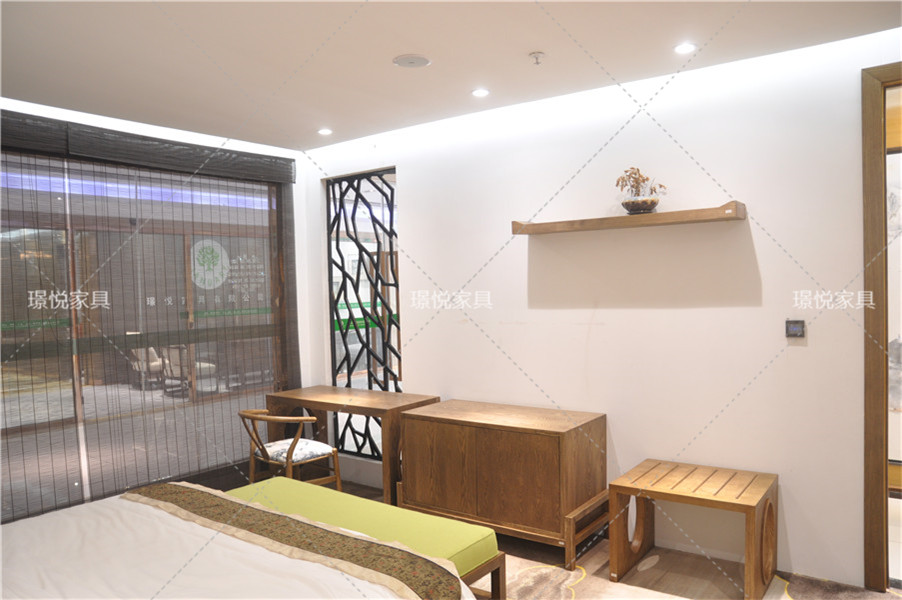 新中式風格酒店客房02