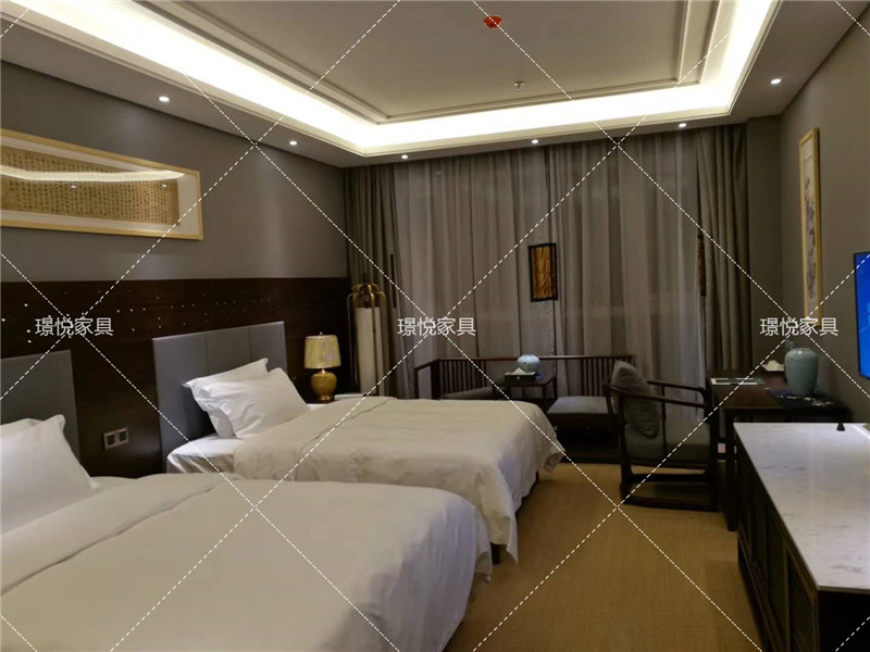 新中式風格酒店客房03