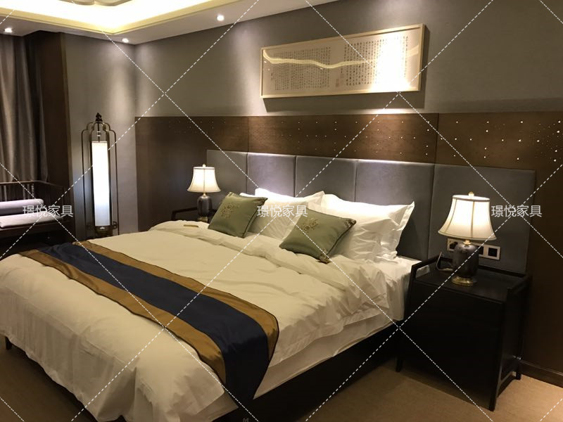 新中式風格酒店客房03
